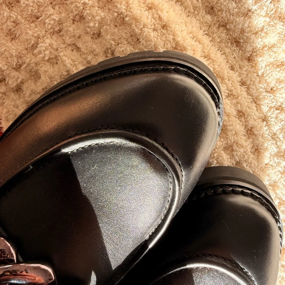 Frankie4 “Saint Black” Loafers with Silver chain - Picture 5 of 7